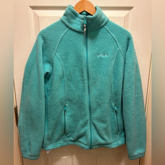 Columbia Jackets & Blazers - Columbia Turquoise Fleece Zip-up Sz L